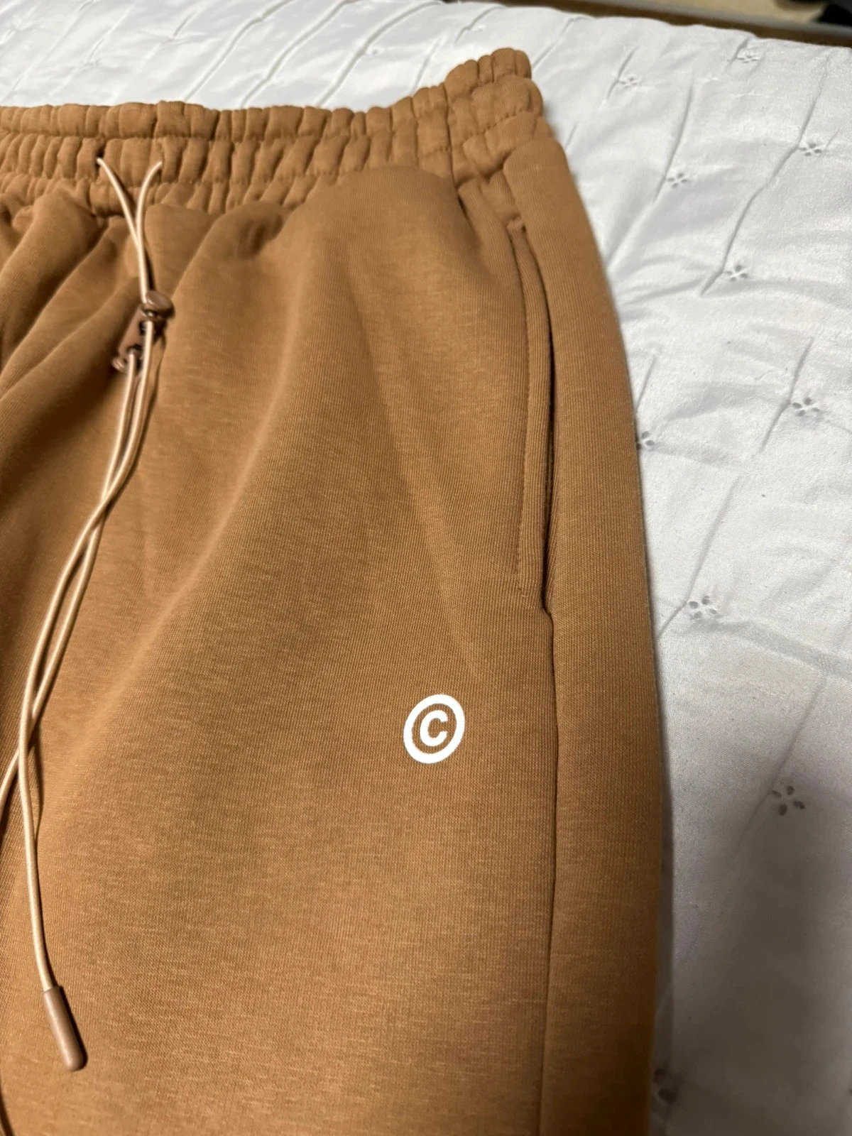 Chocolate brown wide sweatpants – photo 5